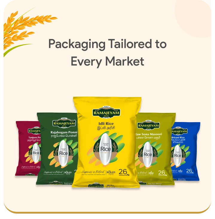 Customised export packing - carton boxes, kilogram packs and branded bags